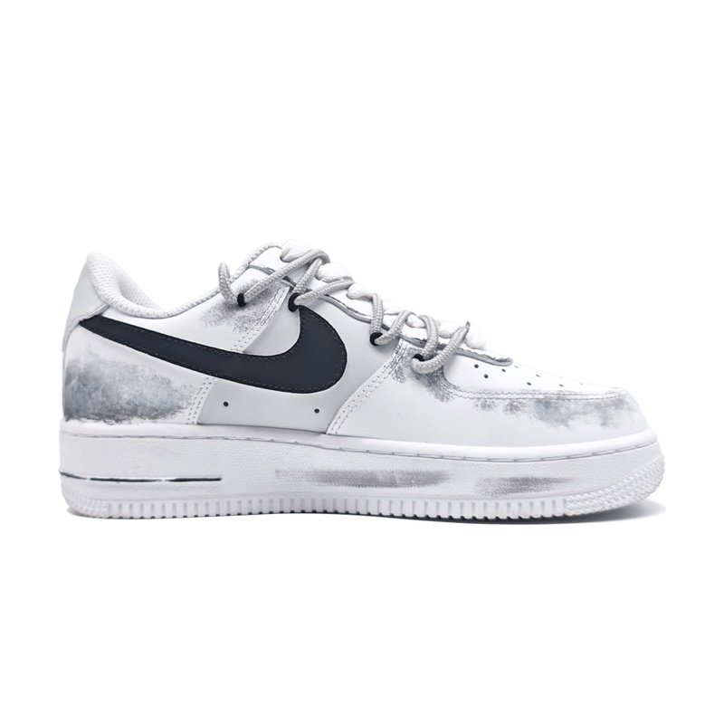 Custom Air Force 1 Shoes Black White Dream Shadow - Image 2