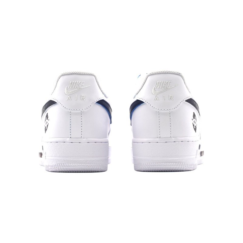 Custom Air Force 1 Shoes White Blue Pisces Galaxy - Image 4