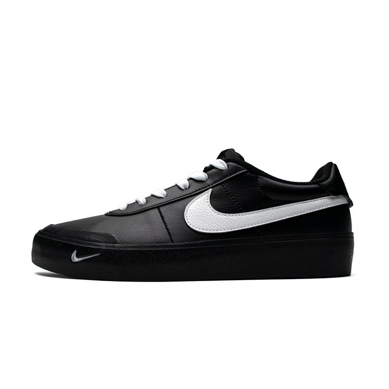 Custom Court Shoes Black White Simple Life