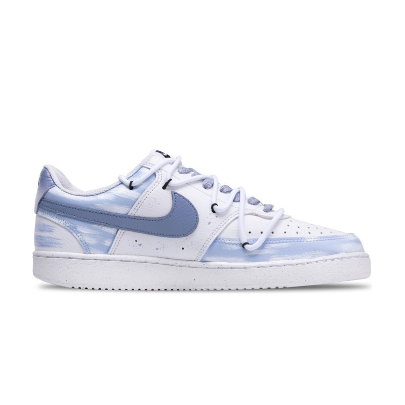 Custom Court Shoes Blue White Misty Star - Image 2