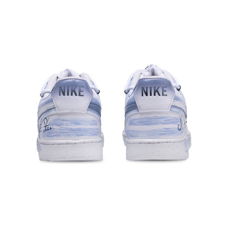 Custom Court Shoes Blue White Misty Star - Image 5