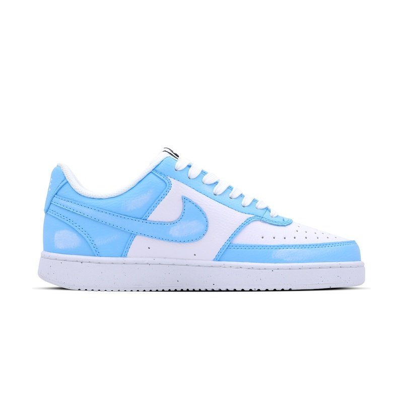 Custom Court Shoes Blue White Sunny Day - Image 2