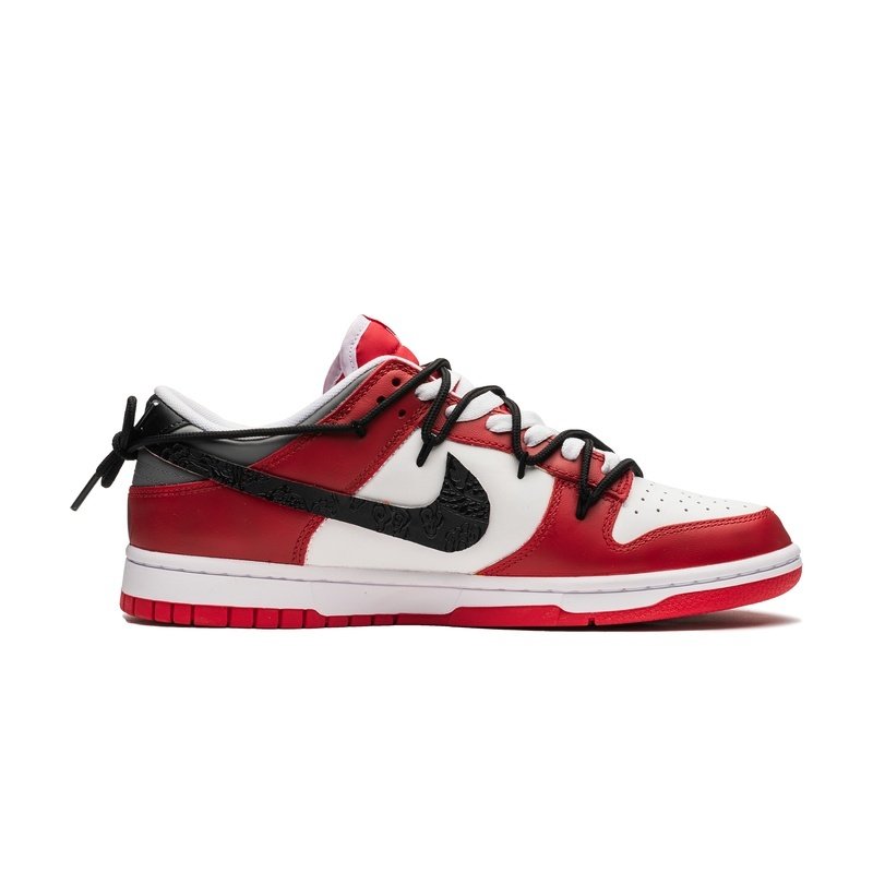 Custom Dunk Shoes Black Red Cloud Nine - Image 2