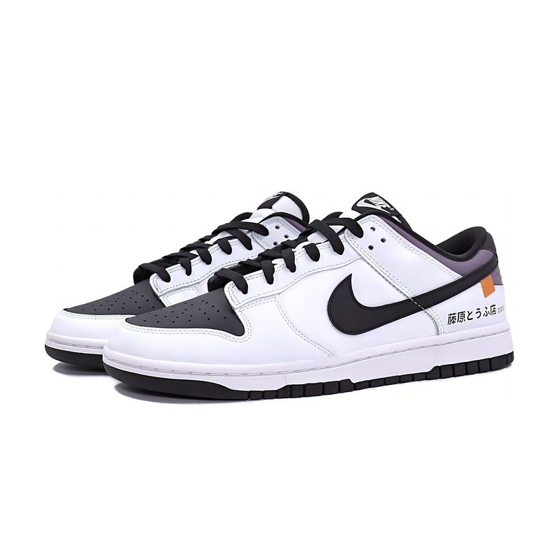 Custom Dunk Shoes White Black Head Light - Image 3