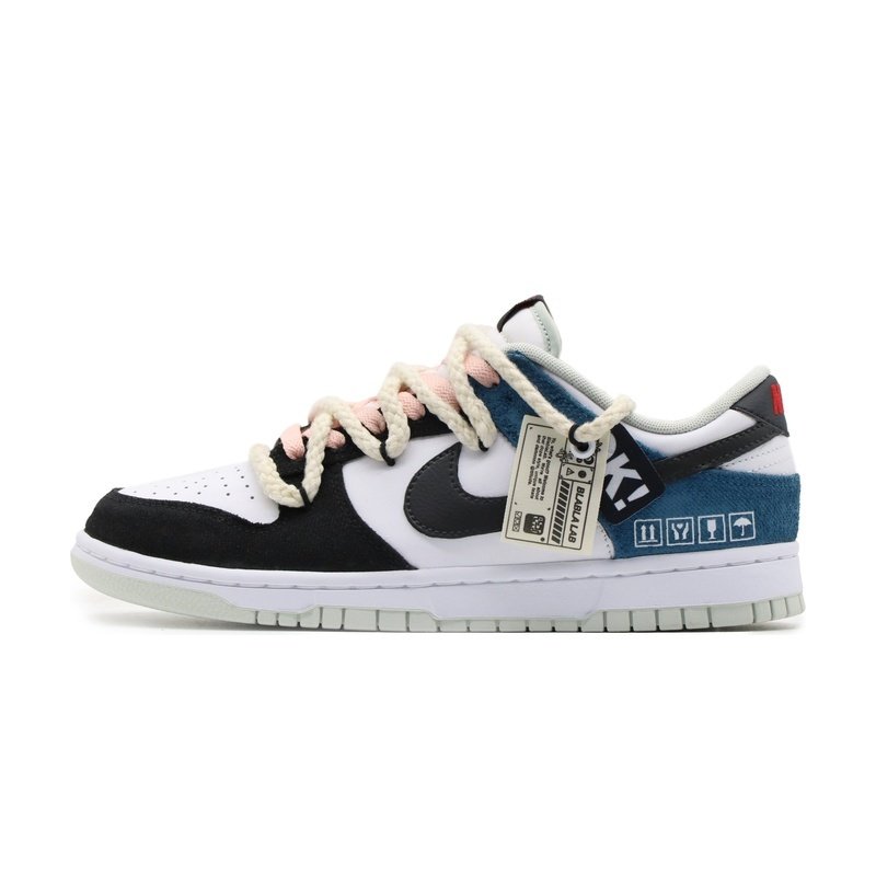 Custom Dunk Shoes White Black Urban Cowboy