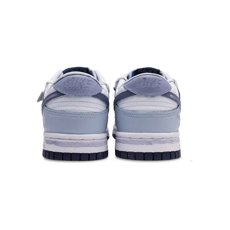 Custom Dunk Shoes White Blue Moonlit Night - Image 4
