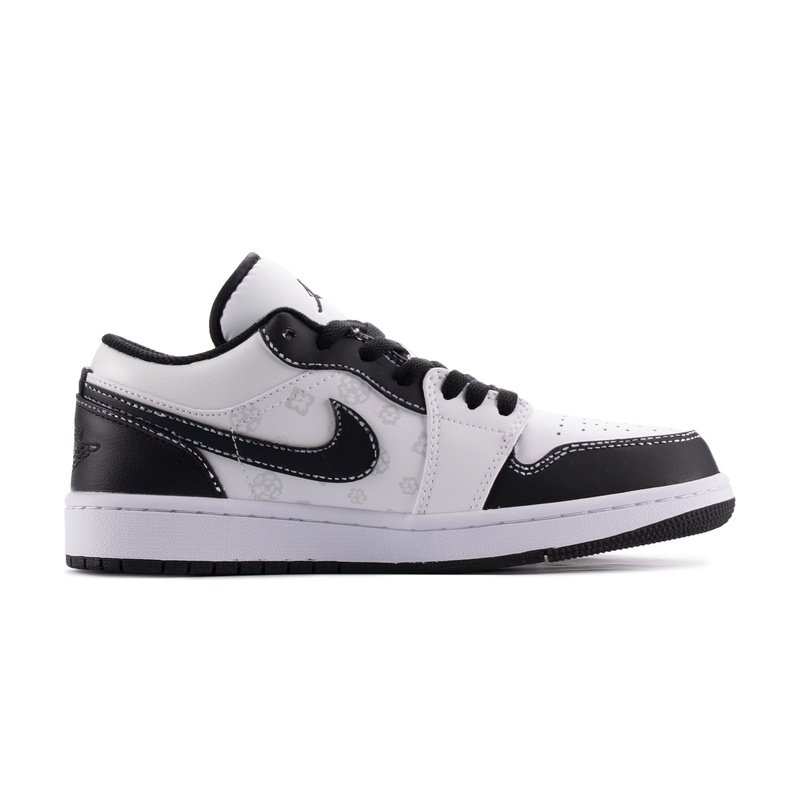 Custom Jordan Shoes Black White Evil Frost - Image 2