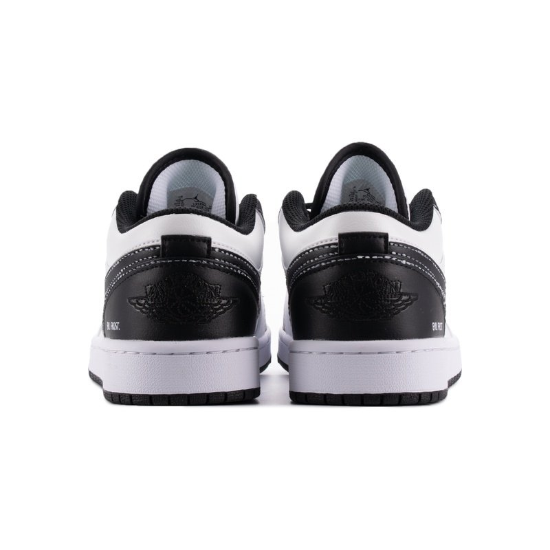 Custom Jordan Shoes Black White Evil Frost - Image 4