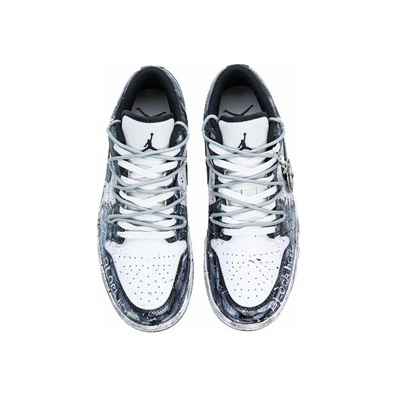 Custom Jordan Shoes Blue Black Divine Eyes - Image 4