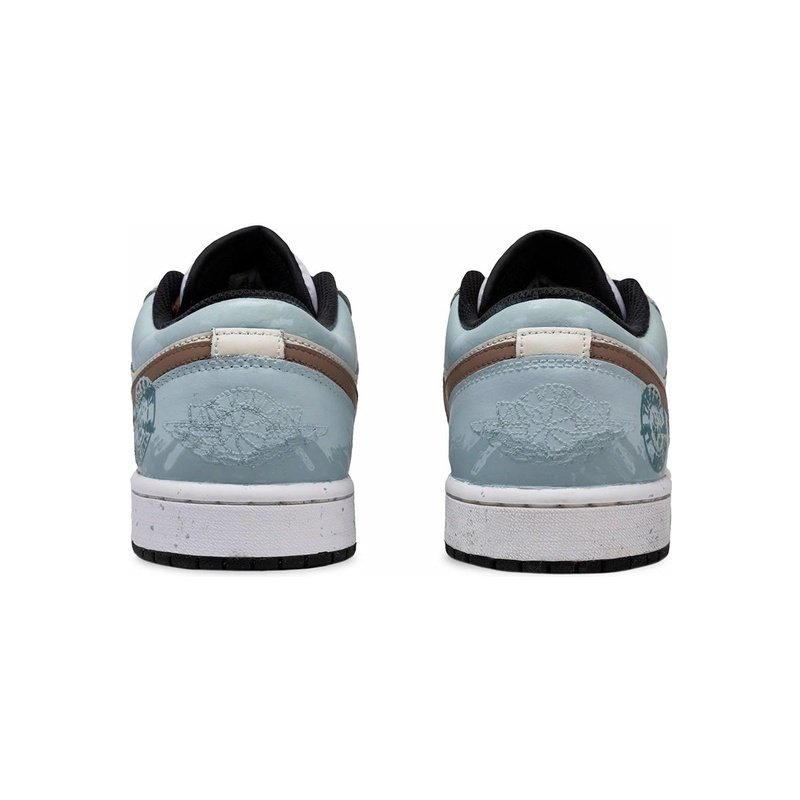 Custom Jordan Shoes Blue Cyan Galaxy Message - Image 4