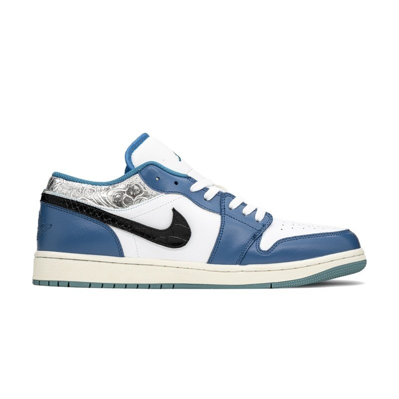 Custom Jordan Shoes Blue Purple Cyberpunk Style - Image 2