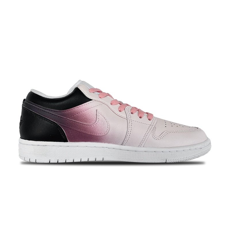 Custom Jordan Shoes Pink Black Star Dye - Image 2