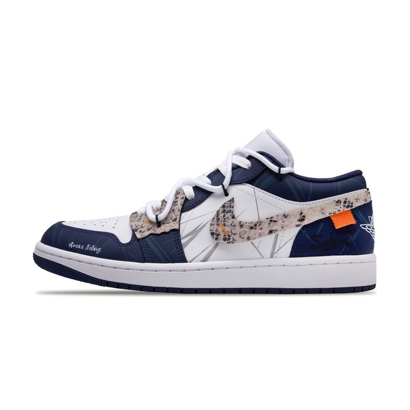 Custom Jordan Shoes White Blue Iris Mamba